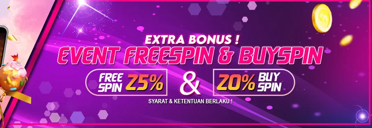 Bonus Free Spin 25% & Buyspin 20% Magnum188